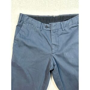J Lindeberg EU 46 Grant 8 Broken Twill Pants mens golf blue slim‎ leg 30x31